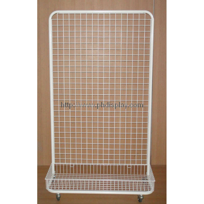 floor steel wire rack display(PHY3012)