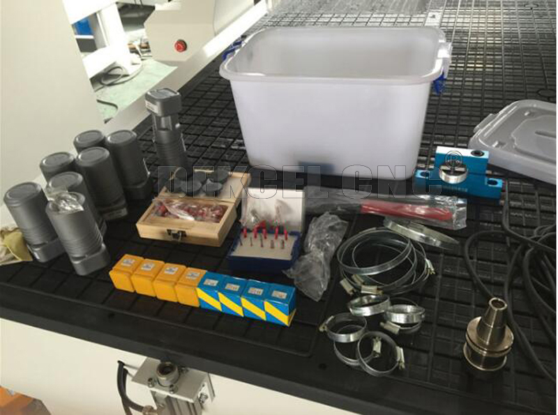 piezas del accesorio del ranurador del CNC del atc