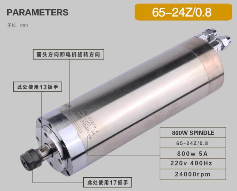 eje de rotaci&oacute;n de la refrigeraci&oacute;n por agua 0.8kw