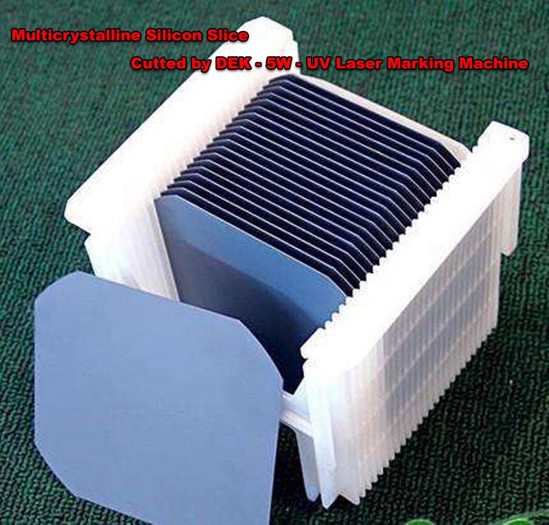 Rebanada de silicio ULTRAVIOLETA del multicrystalline de la marca del laser