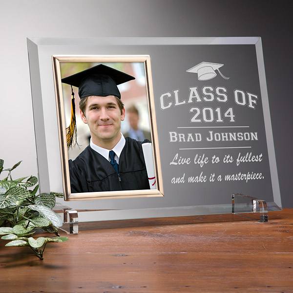 The Graduate Personalized Glass Photo Frame for Memento Display