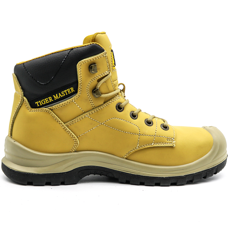 Oil slip resistant anti puncture mining safety shoes steel toe