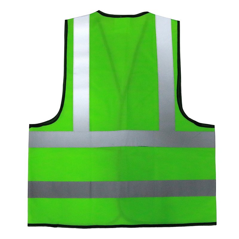Green 120 Grams Polyester High Visibility Reflective Safety Vest