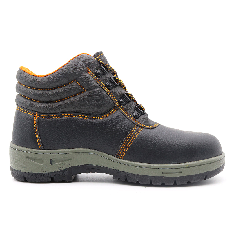 Pu Upper Rubber Sole Iron Toe Cheap Safety Shoes for Workers