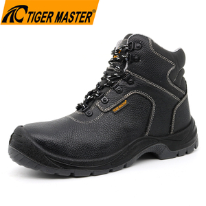 Black Steel Toe Anti Puncture Waterproof Safety Shoes CE S3