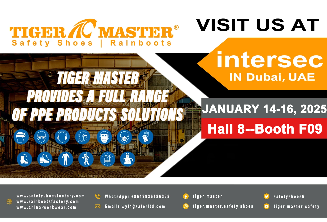 Join TIGER MASTER at Intersec 2025 Dubai UAE