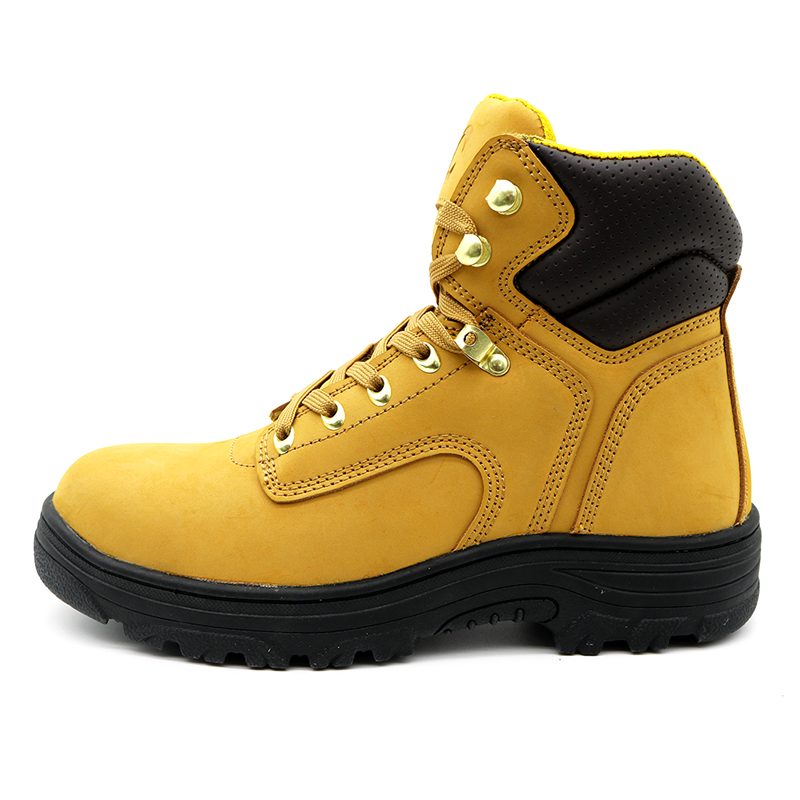 Nubuck Leather Oil Field Safety Shoes Steel Toe