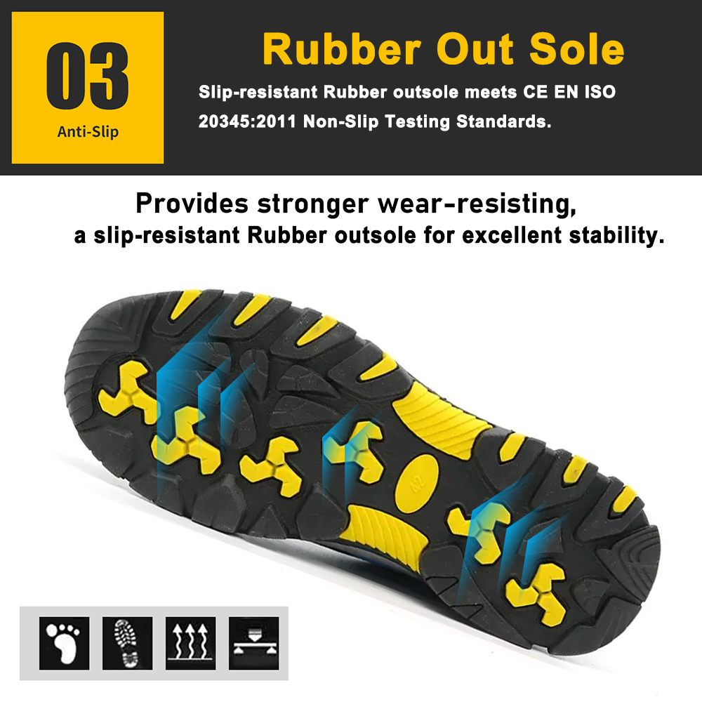 Anti-slip Rubber Sole Cheap Price Work Safety Shoes with Steel Toe 