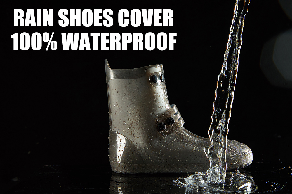 26 Cm Waterproof PVC Rain Shoe Cover for Unisex