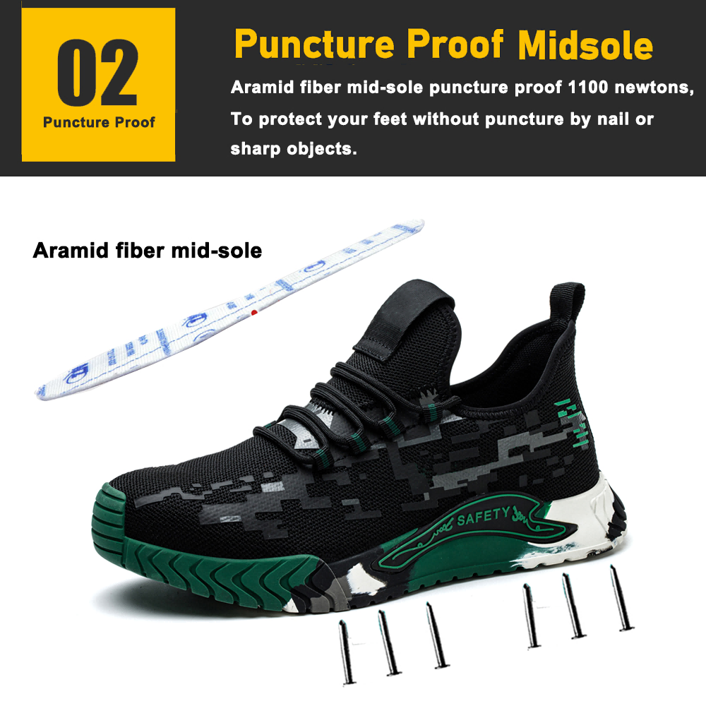 Steel Toe Anti Static Stylish Safety Shoes Men