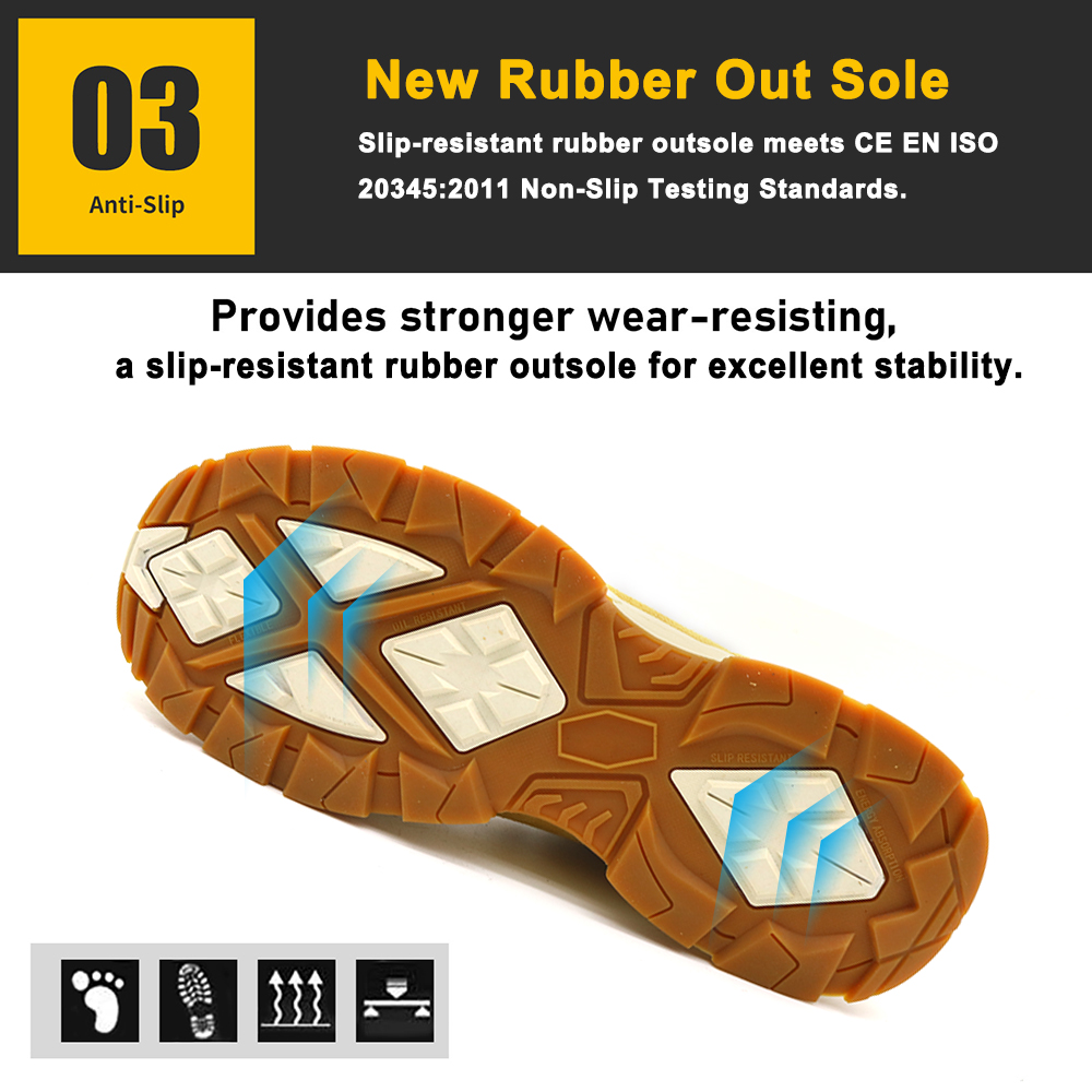 High Quality Fiberglass Toe Anti Puncture Safety Boots HRO
