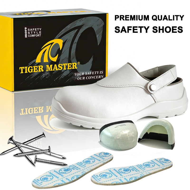 Oil Slip Resistant Kitchen Chef Safety Shoes with Composite Toe