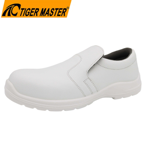 White Anti-static Kitchen Chef Safety Shoes with Fiberglass Toe