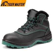 Non-slip Wide Steel Toe Winter Safety Boots for Men Anti-cold