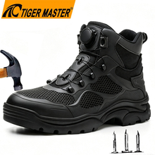 BOA Clousure Men's Industrial Safety Boots with Steel Toe