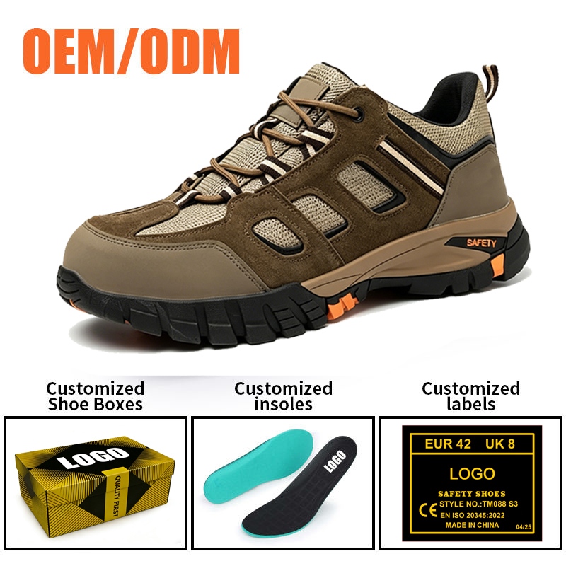 Steel Toe Puncture-proof Safety Shoes Oil Resistant Rubber Sole