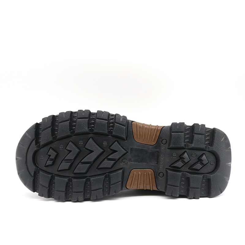Brown Leather Oil Gas Industry Safety Shoes with Fiber Toe
