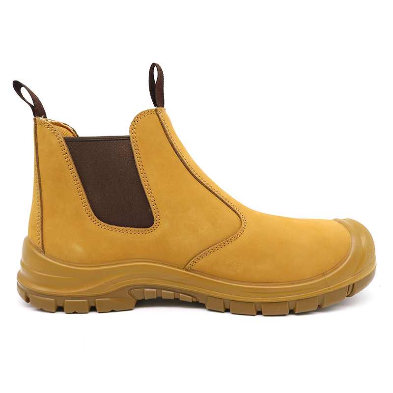Water Resistant Steel Toe Anti Puncture Safety Shoes Nubuck Leather