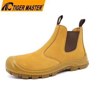 Water Resistant Steel Toe Anti Puncture Safety Shoes Nubuck Leather