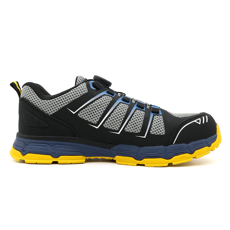 Twist Lock Fashion Sport Safety Shoes with Fiberglass Toe
