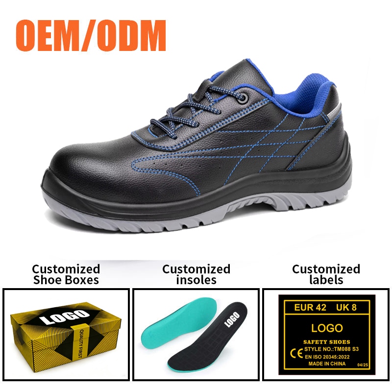Leather Steel Toe Anti-puncture Work Shoes for Construction
