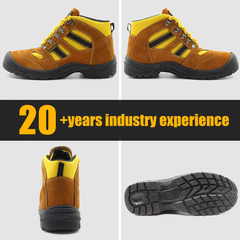 Steel Toe Puncture-proof Cheap Suede Safety Shoes for Men