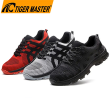 Anti-skid Rubber Sole Sport Safety Shoes Steel Toe