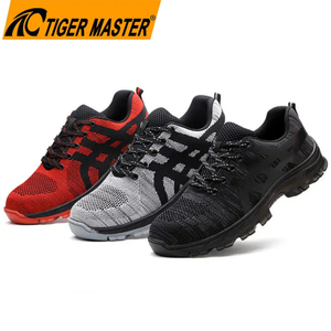 Anti-skid Rubber Sole Sport Safety Shoes Steel Toe