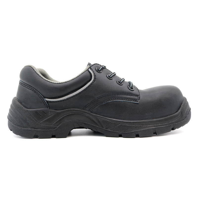 Fiberglass Toe Leather Work Shoes for Men Construction