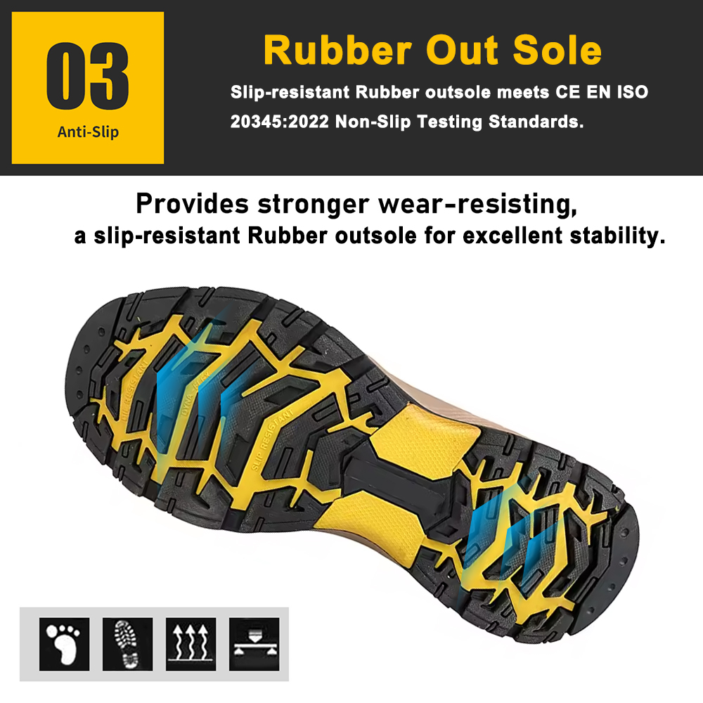 Steel Toe Puncture Resistant Suede Safety Shoes Sport