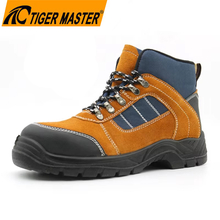 Steel Toe Suede Leather Men's Safety Shoes for Warehouse