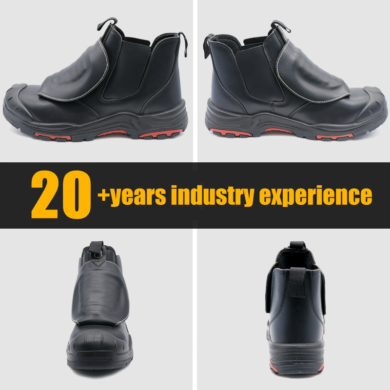 HRO Anti-slip Rubber Sole Welding Safety Shoes with Steel Toe