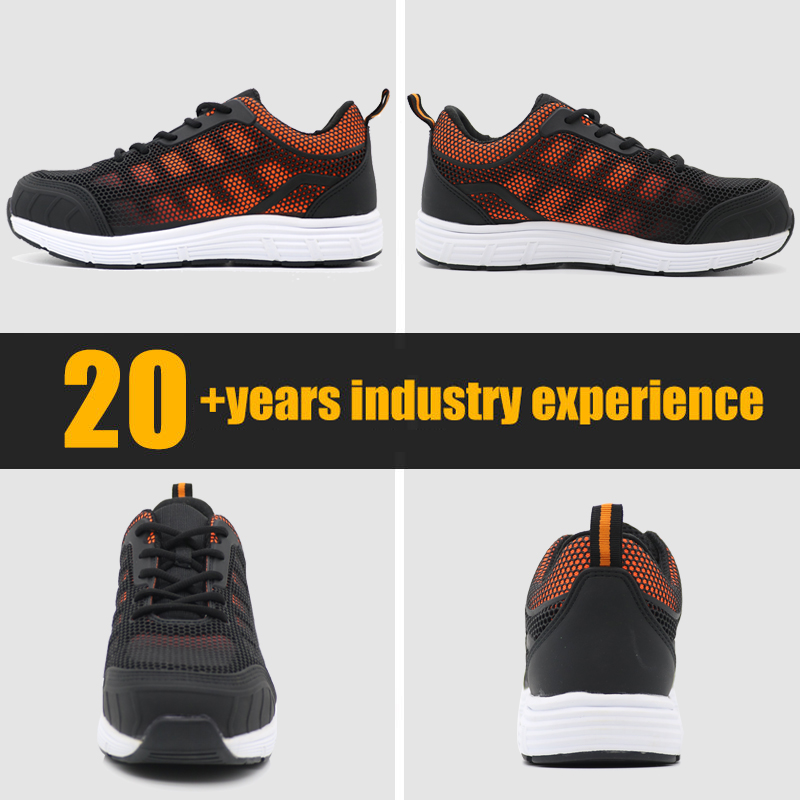 KPU Upper Breathable Sport Safety Shoes with Steel Toe