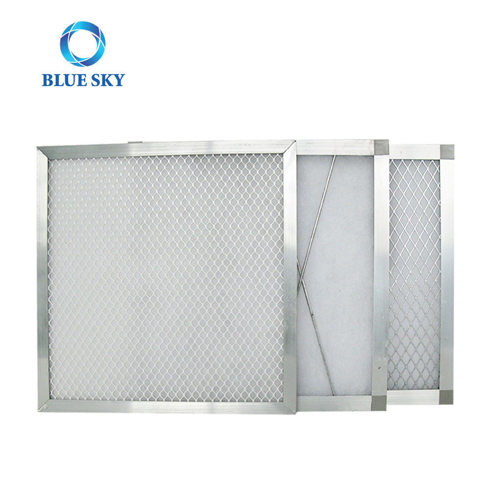 Purificación de eliminación de polvo de aire acondicionado personalizado, placa de marco galvanizada, filtro de aire primario HVAC G1 G2 G3 G4