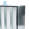 Caja de alta eficiencia H13 H14 HEPA Metal Marco de aluminio HVAC Filtro de aire