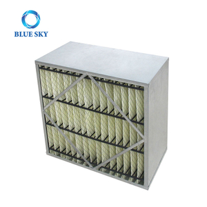Filtro HVAC Filtro tipo caja tipo V Filtro HVAC con marco metálico MERV15