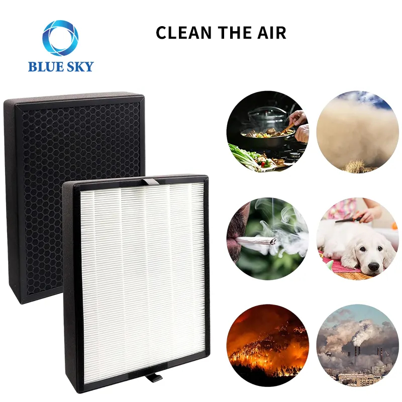 Reemplazo de filtro de aire de carbón activado con filtro HEPA verdadero de grado H13 para purificador de aire Alen Breathesmart Flex y 45I