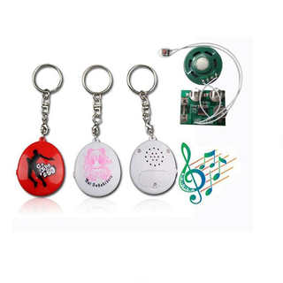 Promotional Gift Custom Voice Keychain Sound Effect Keychain Talking Keychain With Custom Printing