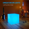 Modern Led Cube Stool Rechargeable Lantern Glowing Toy Night Club Party Wedding Lighting Cube for Toddlers