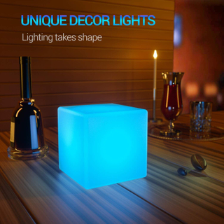 Modern Led Cube Stool Rechargeable Lantern Glowing Toy Night Club Party Wedding Lighting Cube for Toddlers