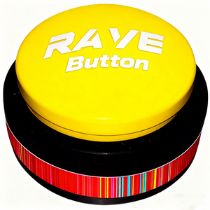 Dance Party Button Plays 10 EDM Tracks 30 Second Light up Dance Bomb Button Funny Gag Gift for Office, Classroom,Home