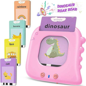 Dinosaur Customized Oem Odm Speech Therapy Play Toddler Learning Flashcards Sight Words for Autism, Alphabet Talking Cards