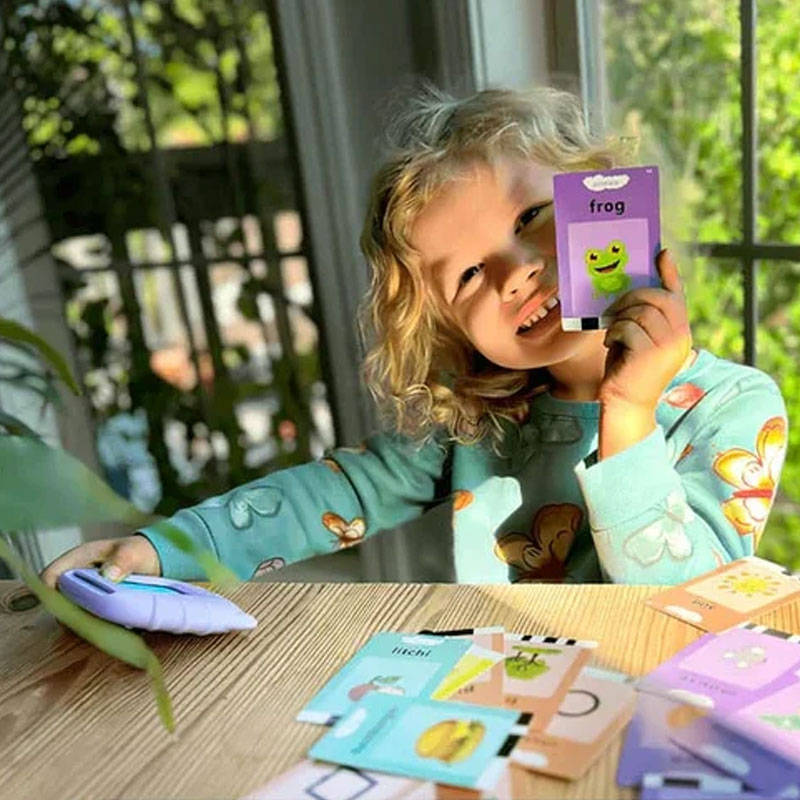 Hot Sale: Rechargeable Multilingual Talking Flash Cards Learning Machine, Screen-Free Educational Toy for Toddlers