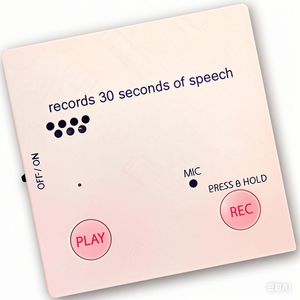 Voice Recording Sticky Notes Magnetic Memo Pad for Refrigerator, Reusable Talking Message Board with Playback