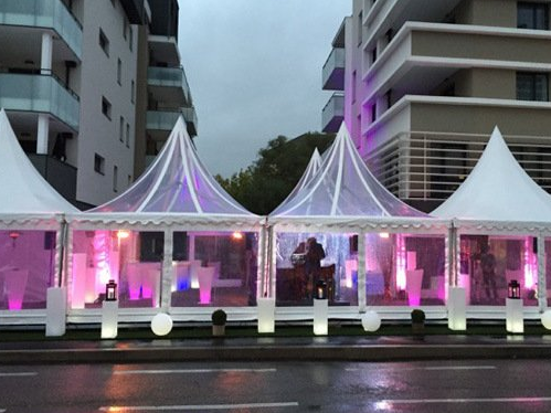 Carpa transparente pagoda pequeña de 5X5m para boda - LP outdoor