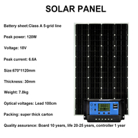 Sistema de montaje solar Panel solar 120W 