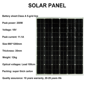 نظام التثبيت الشمسي للوحة الشمسية 200W 
