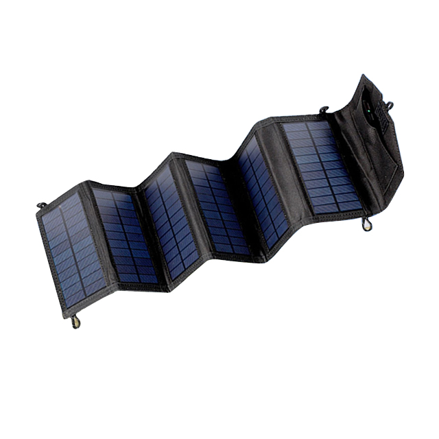 30W 5V USB Solar Panel حزمة قابلة للطي الشحن للهاتف المحمول سهل التخييم في الهواء الطلق