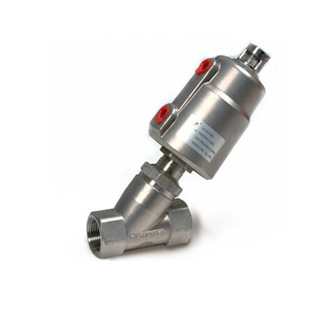 Санитарная ковка седельного клапана из нержавеющей стали с резьбой под углом