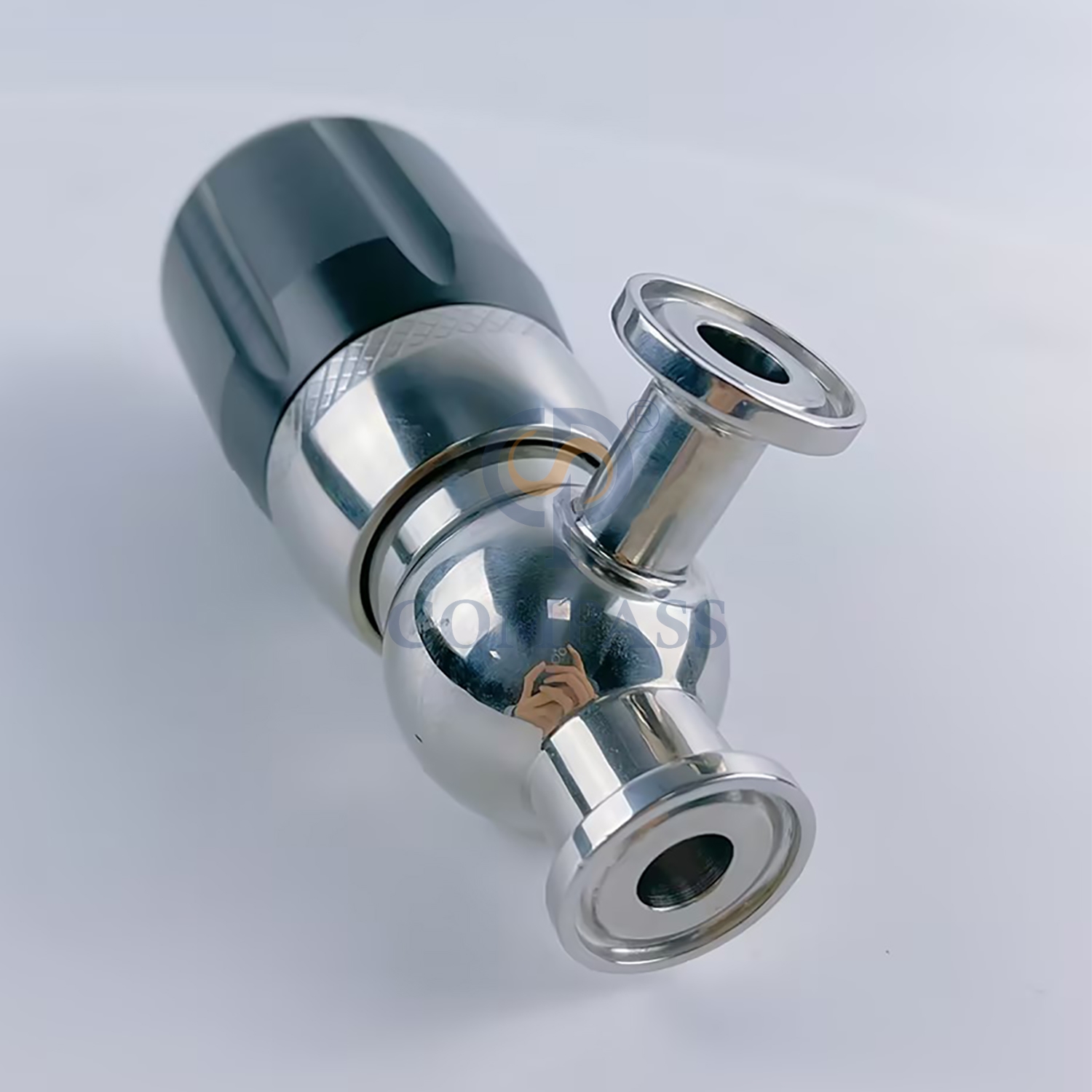 Самый продаваемый мини-стерильный предохранительный клапан из санитарной нержавеющей стали AISI316L SMS с ручным зажимом 1/2 дюйма для нефтегазовой промышленности